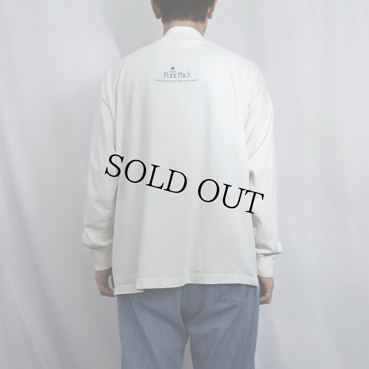 画像4: 90's Apple USA製 "Font Pack" プリントロンT XL (4)