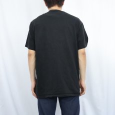 画像3: 90's RUSSELL ATHLETIC USA製 無地 ポケットTシャツ BLACK L (3)
