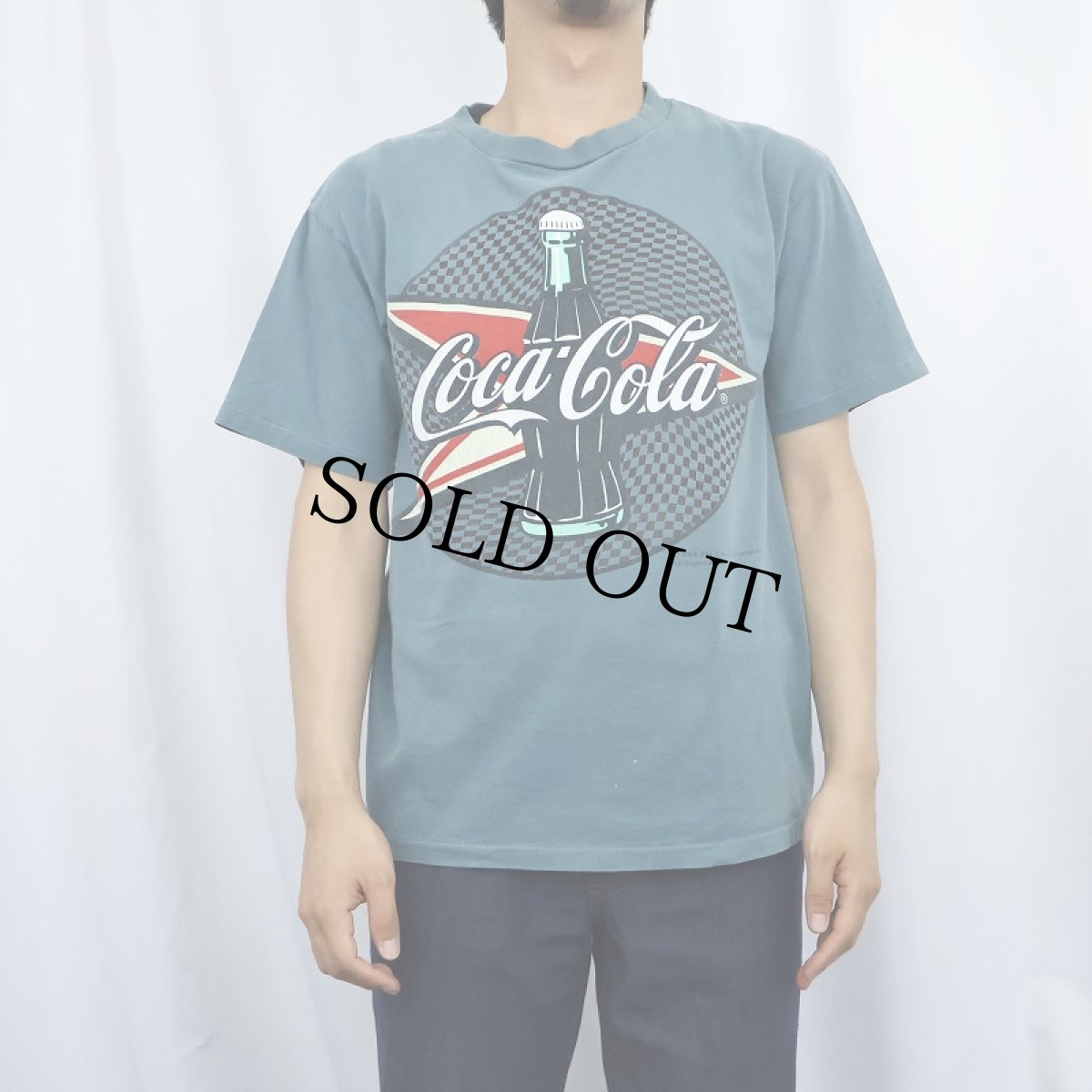 画像3: 90's Coca-Cola USA製 飲料メーカー ロゴプリントTシャツ M (3)
