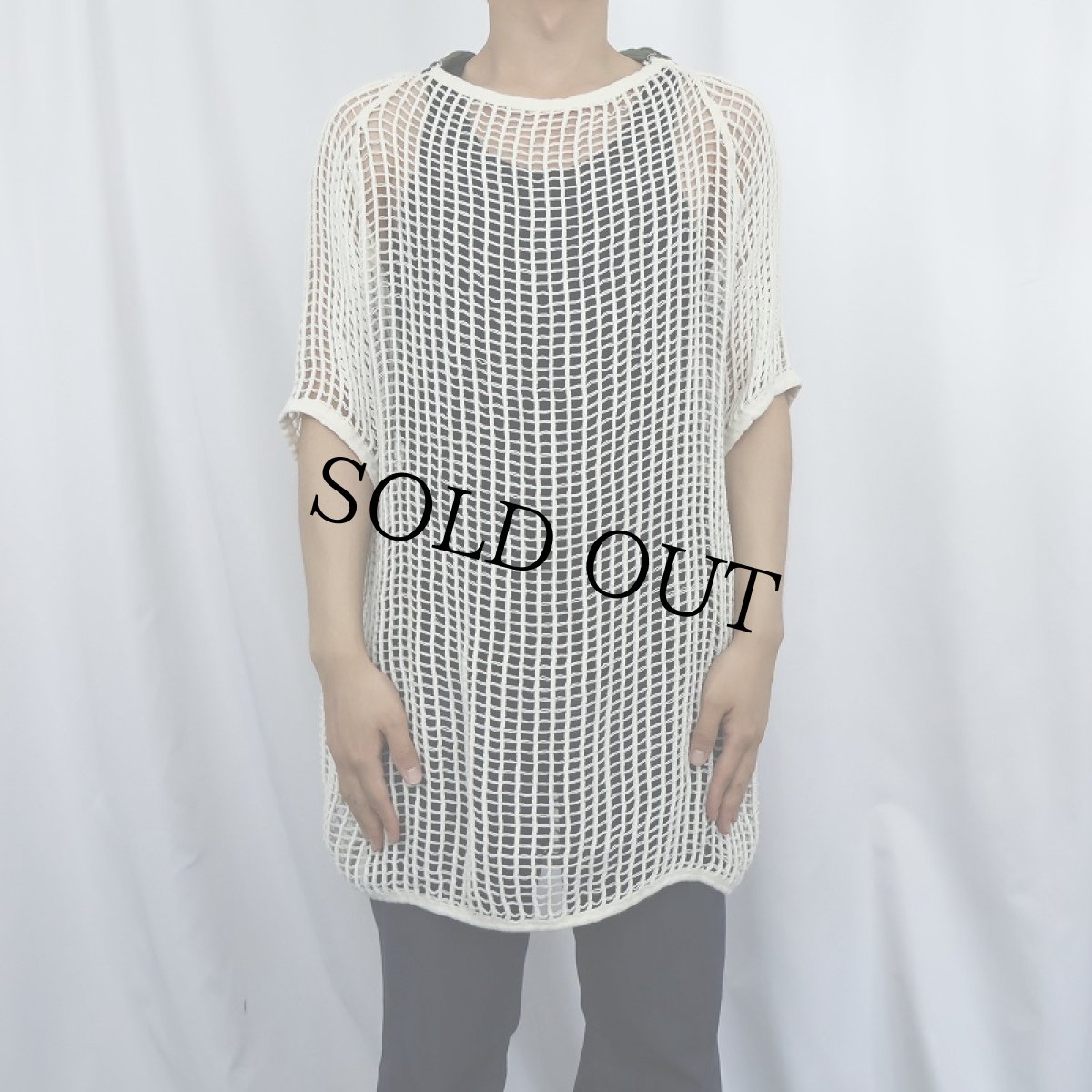 画像5: 80's〜 DANISH ARMY メッシュシャツ (5)