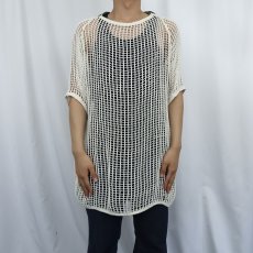 画像2: 80's〜 DANISH ARMY メッシュシャツ  (2)