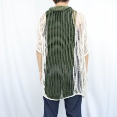 画像3: 80's〜 DANISH ARMY メッシュシャツ  (3)
