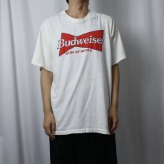 画像2: 90's Budweiser ビールメーカー ロゴプリントTシャツ (2)