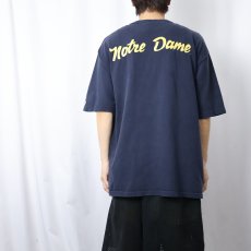 画像4: 90's Champion USA製 "Notre Dame" プリントTシャツ NAVY XL (4)