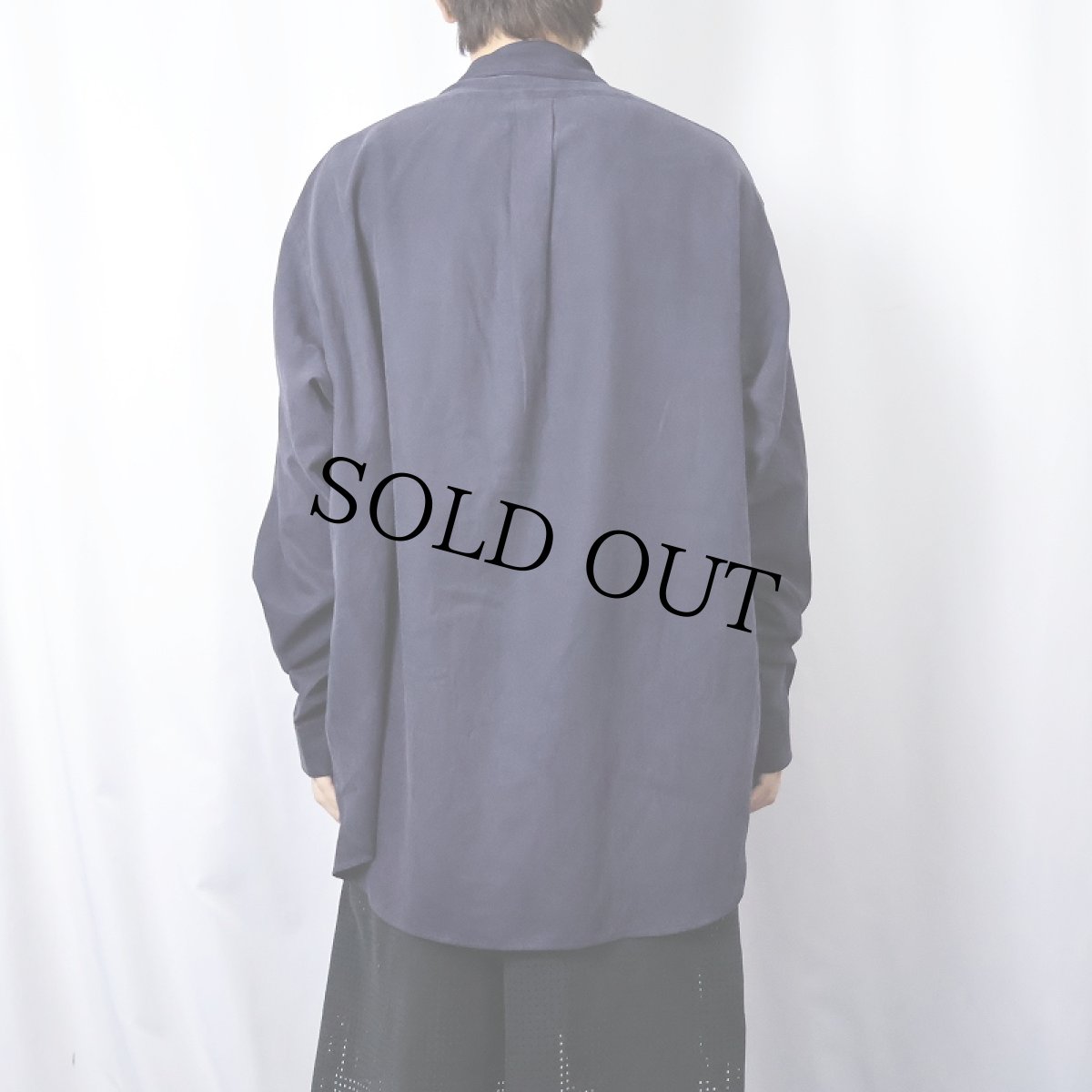 画像3: POLO Ralph Lauren "BENFORD" コットン×シルクシャツ NAVY XL (3)