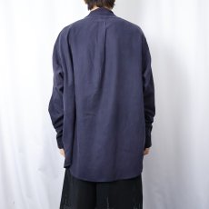 画像3: POLO Ralph Lauren "BENFORD" コットン×シルクシャツ NAVY XL (3)