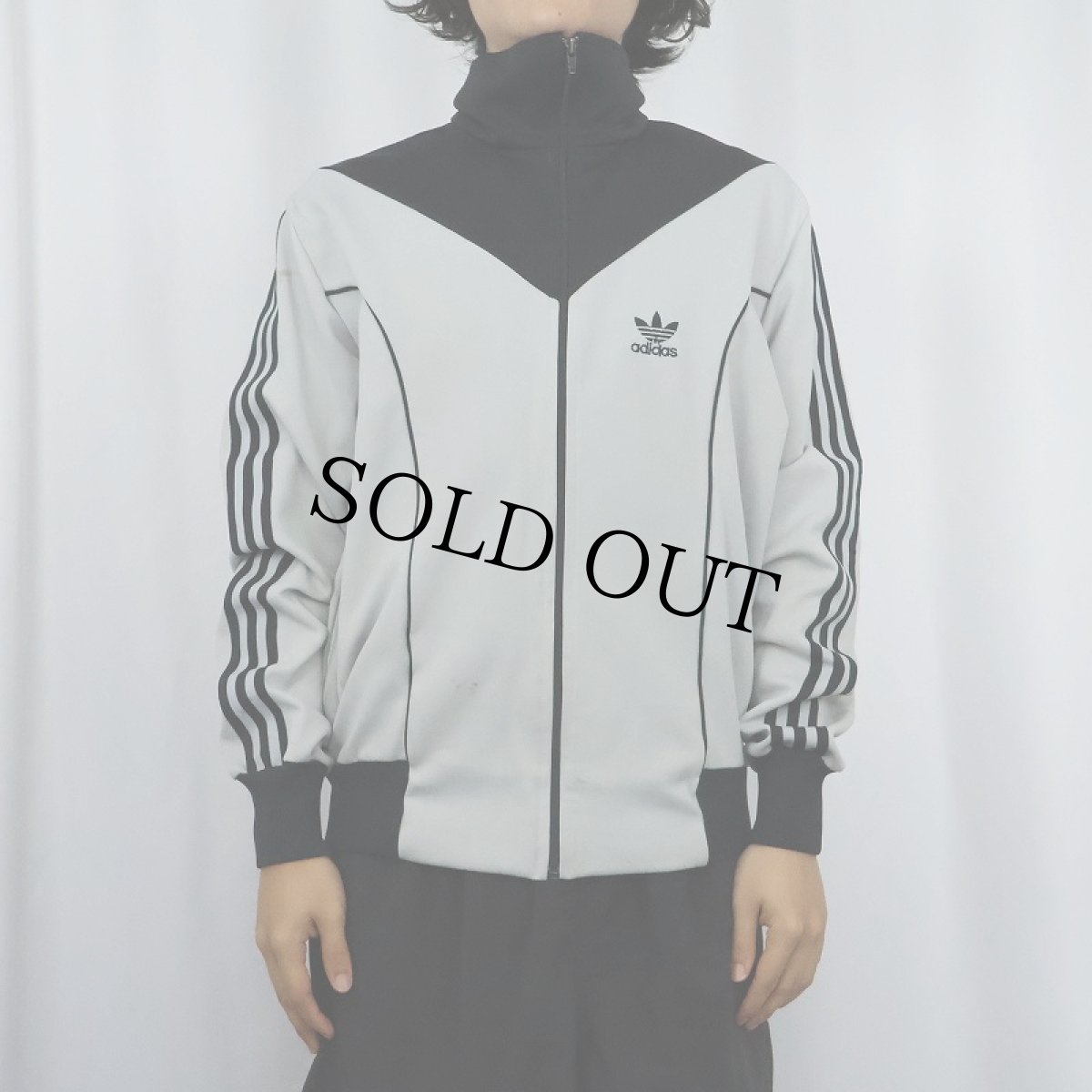 画像2: 80's adidas TAIWAN製 切り替えデザイン トラックジャケット L (2)