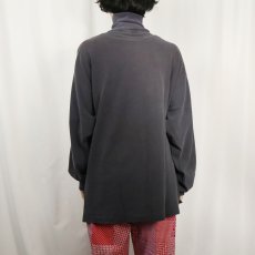 画像3: 90's GAP タートルネック 鹿の子ポケットロンT NAVY XL (3)