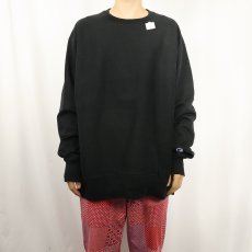 画像2: Champion REVERSE WEAVE 目無し スウェット BLACK XL (2)