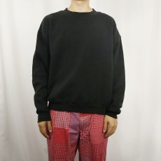画像2: 90's Lee USA製 無地スウェット BLACK L (2)