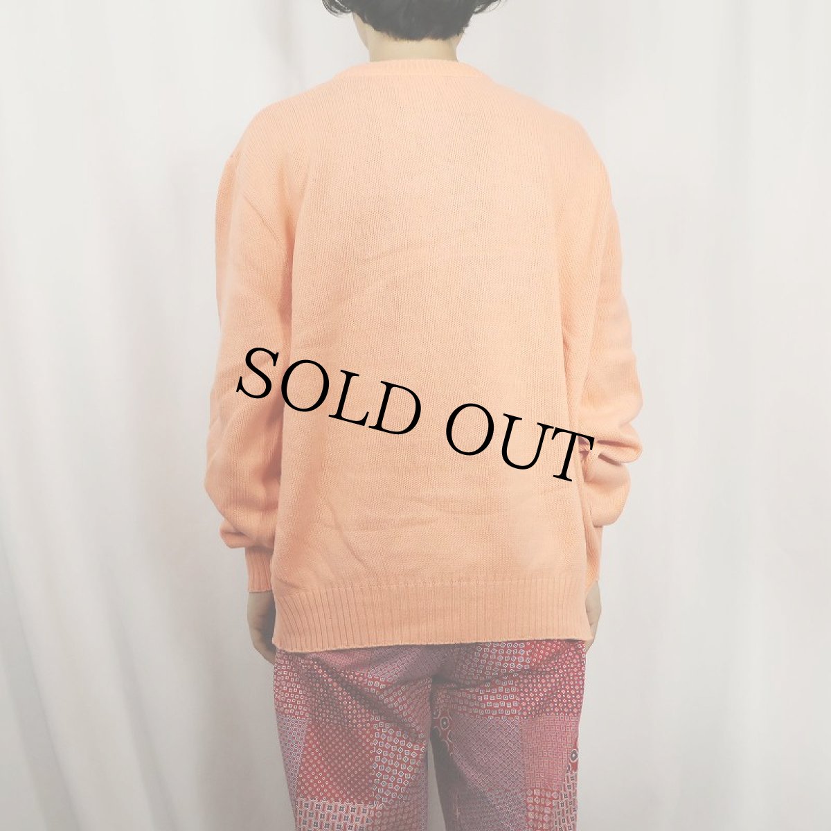 画像3: 90's LANDS' END USA製 コットンニットセーター XL (3)