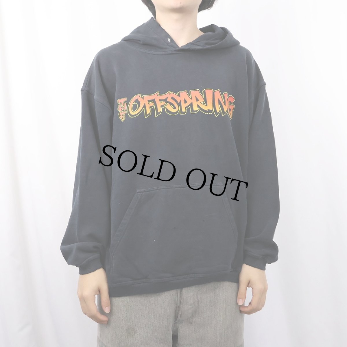 画像3: THE OFFSPRING ポップパンクバンドスウェットフーディー BLACK M (3)