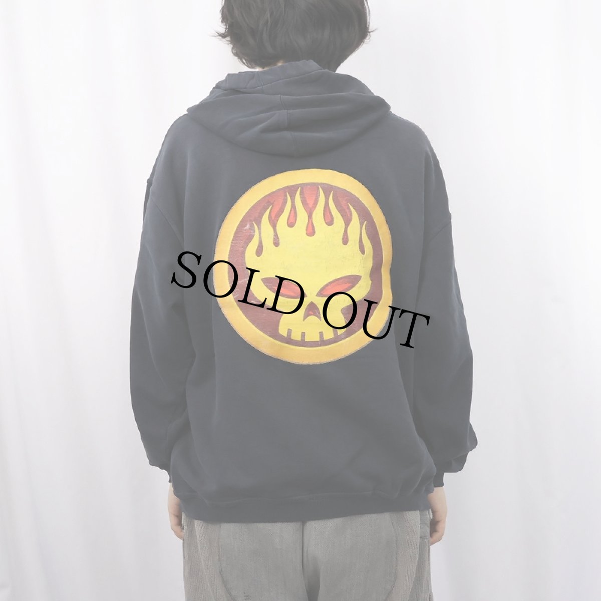 画像4: THE OFFSPRING ポップパンクバンドスウェットフーディー BLACK M (4)