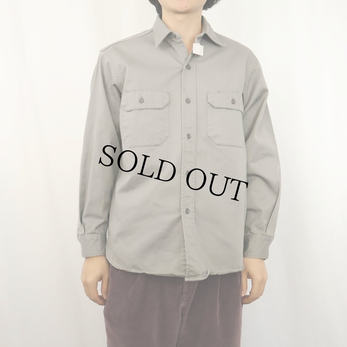 画像2: 50〜60's PENNEY'S BIG MAC マチ付き コットンワークシャツ (2)