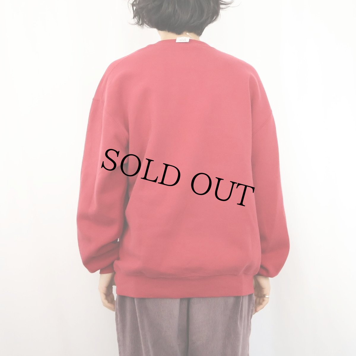 画像3: 90's RUSSELL ATHLETIC USA製 "STANFORD" 前V プリントスウェット XL (3)