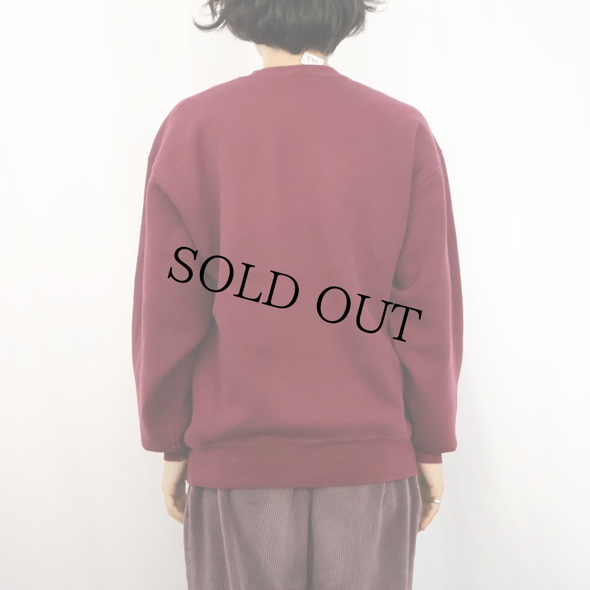 画像3: 90's RUSSELL ATHLETIC USA製 "IOWA" 前V プリントスウェット L (3)