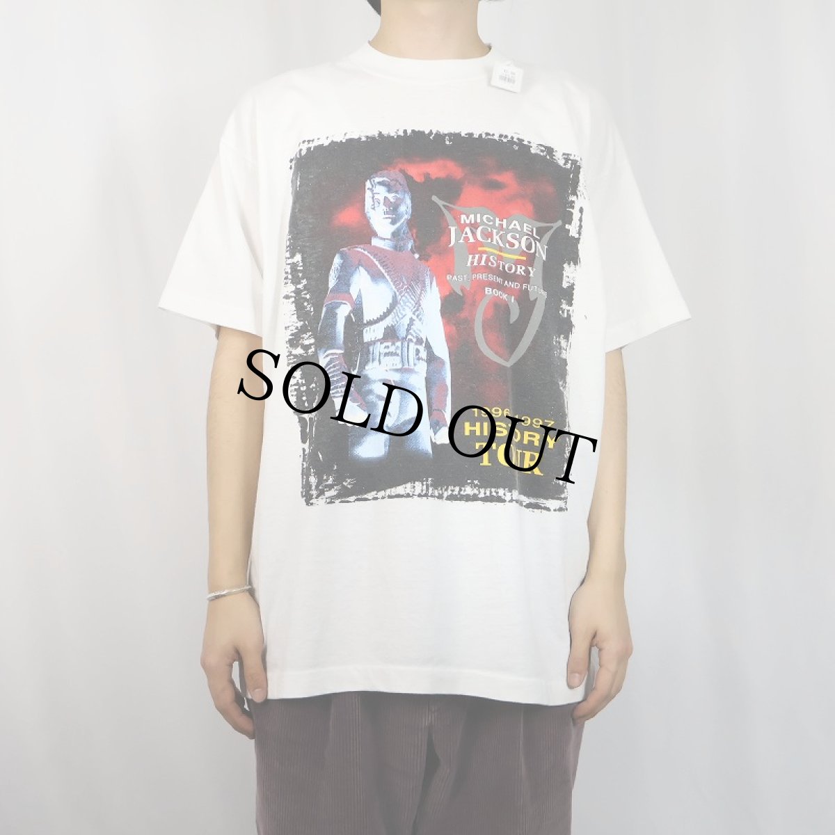 画像3: 90's Michael Jackson "HISTORY TOUR" ミュージシャンツアーTシャツ XL (3)