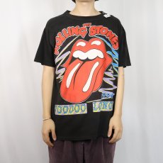 画像3: 1994 Rolling Stones "VOODOO LOUNGE" ロックバンドツアーTシャツ BLACK (3)