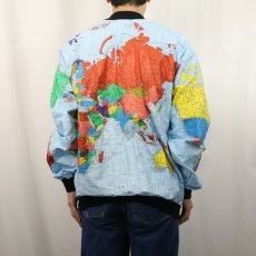 画像3: 90's TY-BREAKERS USA製 世界地図柄 ペーパージャケット (3)