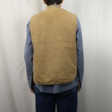 画像3: 70's Carhartt プリントタグ ボアライナーダックベスト L (3)