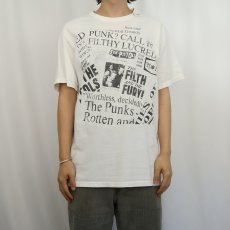 画像2: Sex Pistols パンクロックバンドTシャツ L (2)