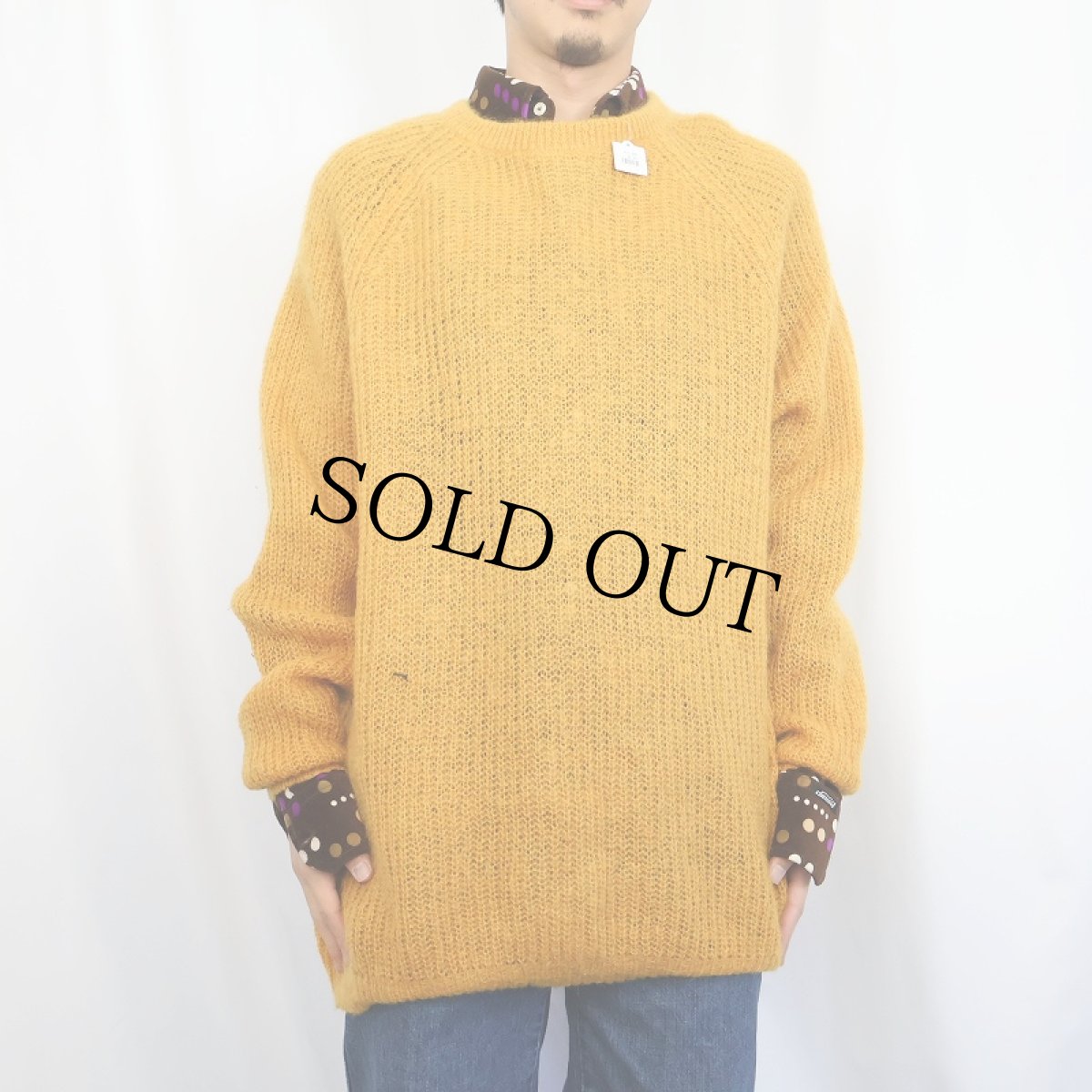 画像2: ウールハンドニットセーター (2)