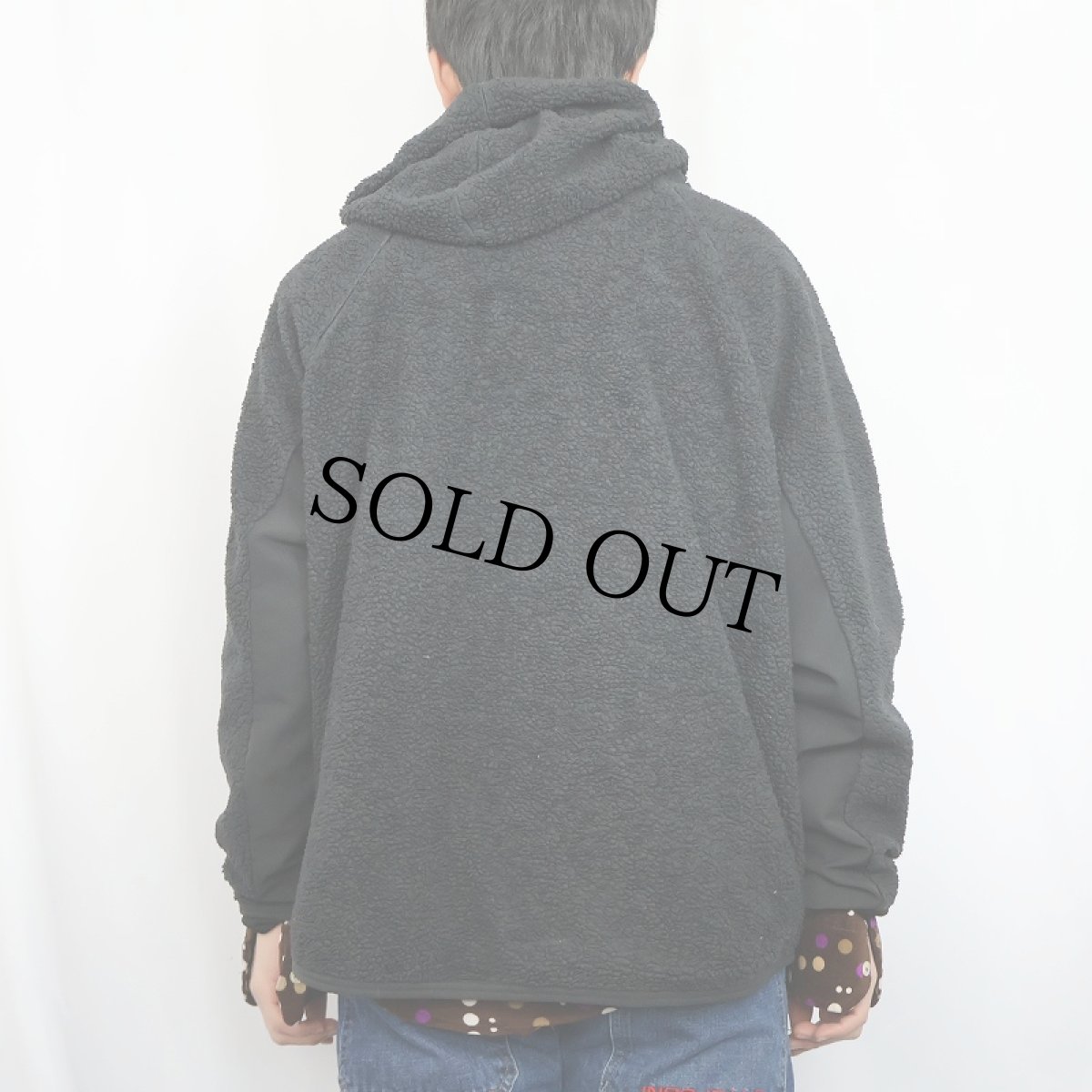 画像3: NIKE ボアフリースフーディー BLACK XXL (3)