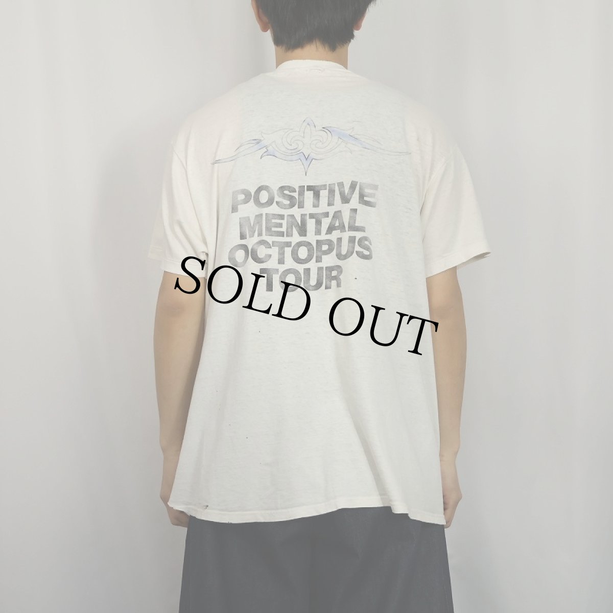 画像4: 90's RED HOT CHILI PEPPERS "Positive Mental Octopus Tour" ロックバンドツアーTシャツ (4)