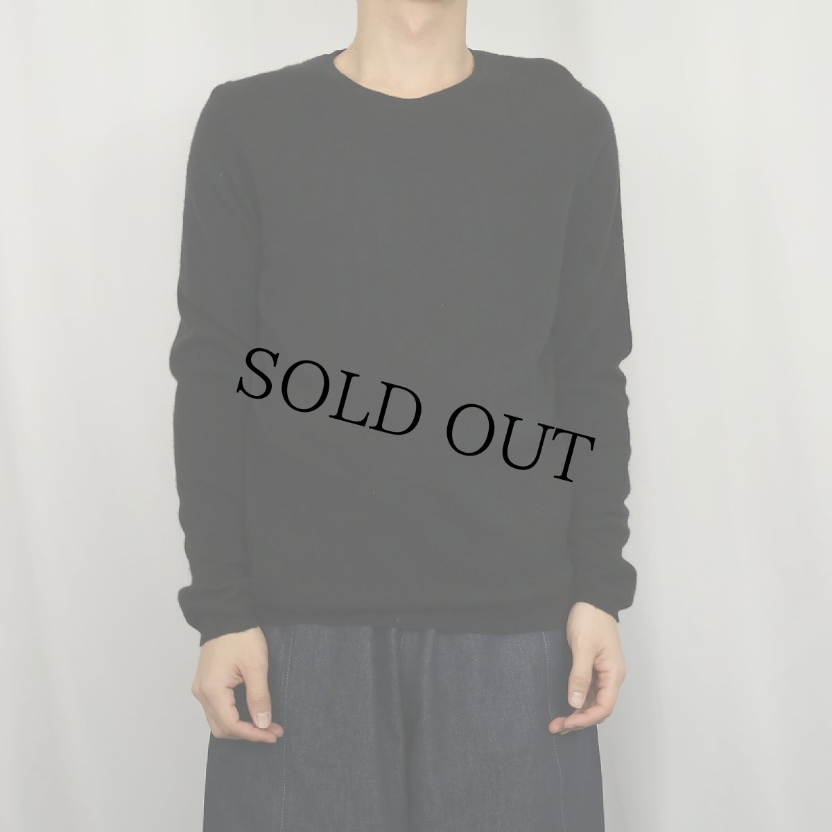 画像2: CASHMERE CHARTER CLUB カシミアニットセーター BLACK L (2)
