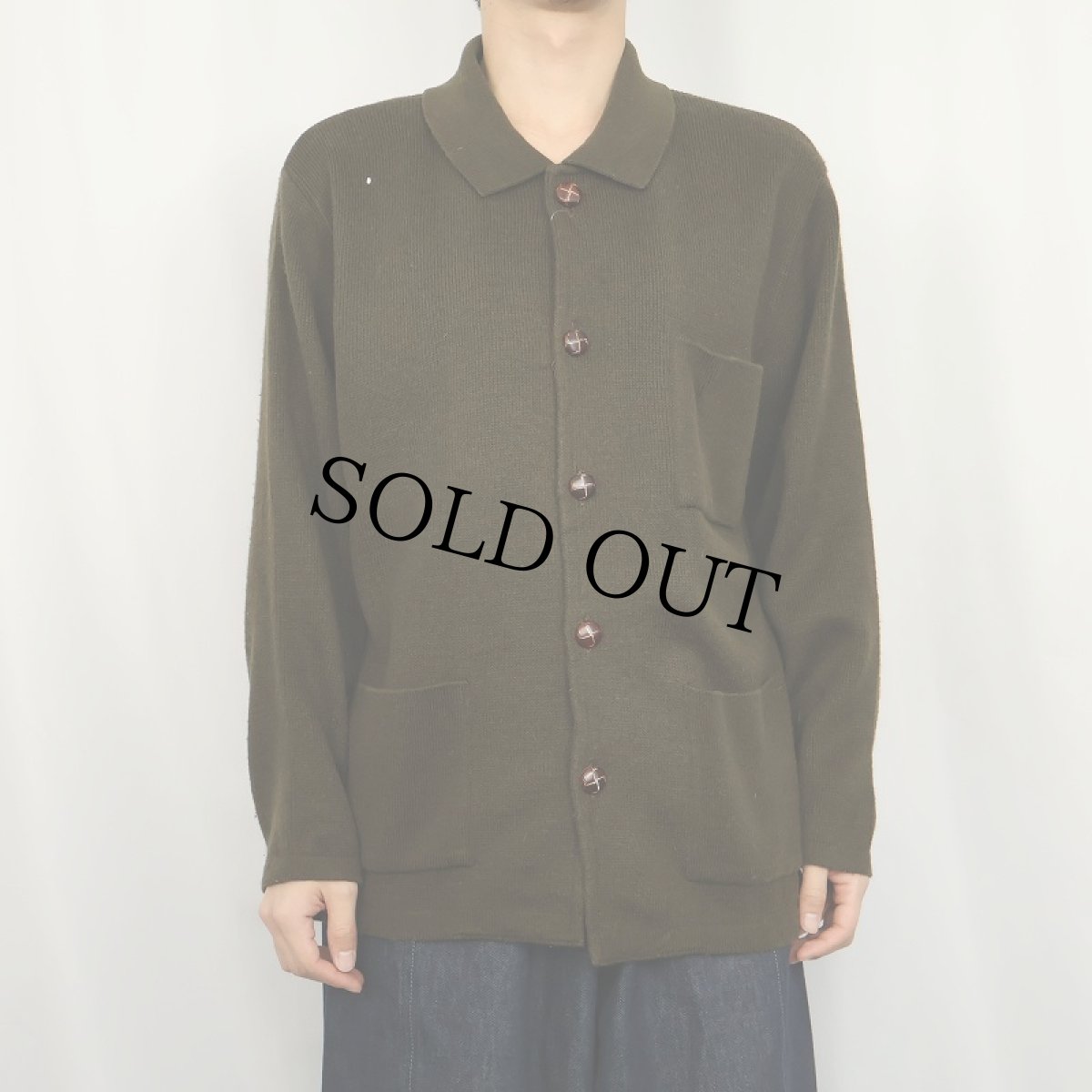 画像2: Marca TRICOT ウール×アクリルニットセーター SIZE50 (2)