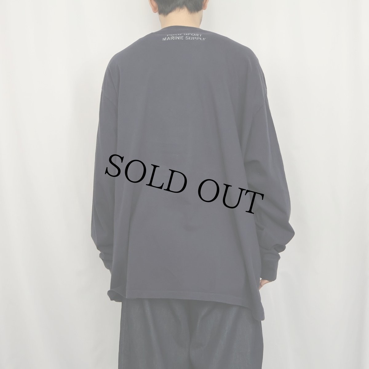 画像3: 90's POLO SPORT Ralph Lauren USA製 プリントロンT NAVY XXL (3)