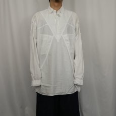 画像2: AROMA PARIS デザイン コットンプルオーバーシャツ XL (2)