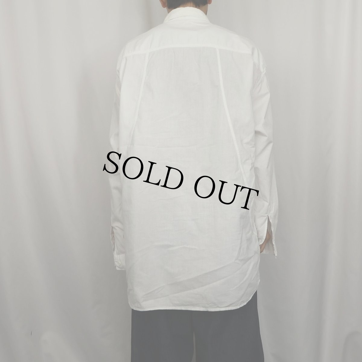 画像3: AROMA PARIS デザイン コットンプルオーバーシャツ XL (3)