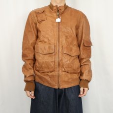 画像2: Mac Douglas レザージャケット L (2)