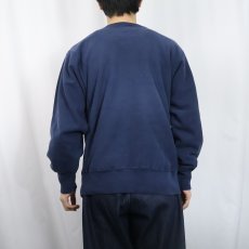 画像3: 80's Champion REVERSE WEAVE トリコタグ USA製 目付き スウェット NAVY L (3)