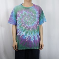 画像3: 90's GRATEFUL DEAD SA製 タイダイ ロックバンドTシャツ XL (3)