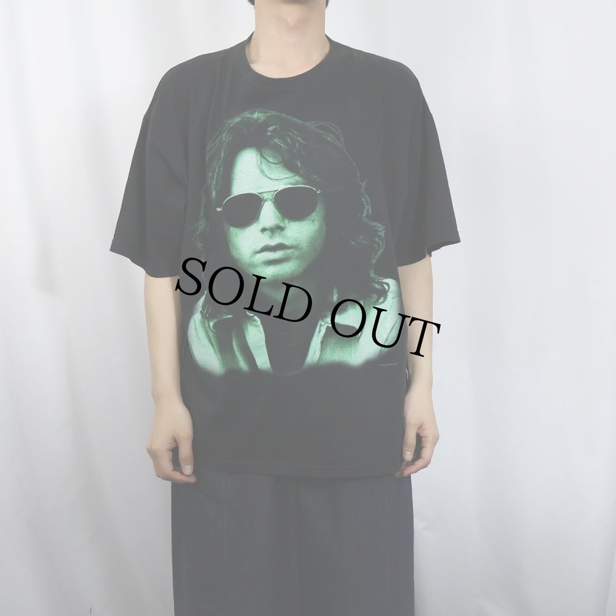 画像2: 1994 The Doors JIM MORRISON USA製 ミュージシャンプリントTシャツ BLACK XL (2)