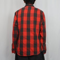 画像3: 80's バッファローチェック柄 ヘビーネルシャツ (3)