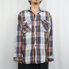 画像2: 80's OSHKOSH B'GOSH チェック柄 ヘビーネルシャツ (2)