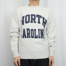 画像2: Champion REVERSE WEAVE "NORTH CAROLINA" プリントスウェット S (2)