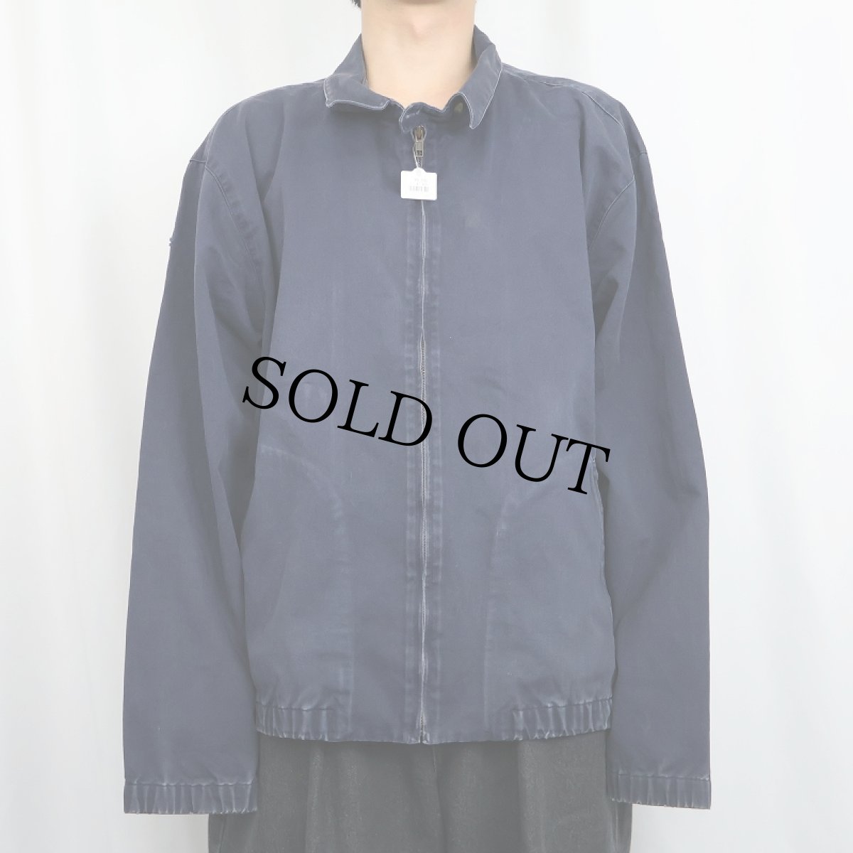 画像2: 90's LANDS' END コットンスイングトップ NAVY XL (2)