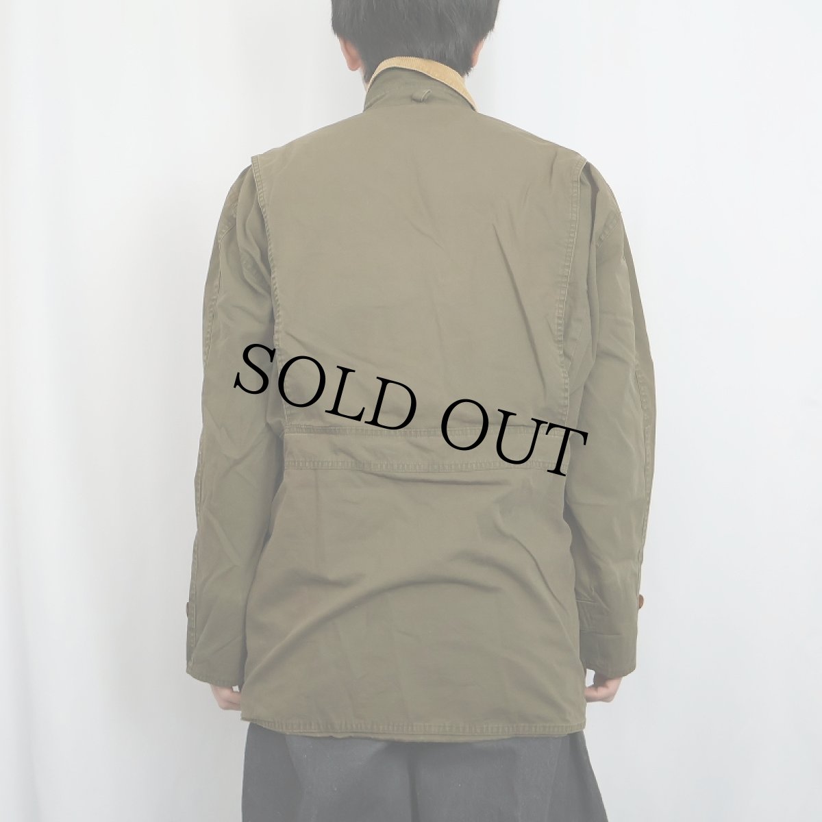 画像3: 90's J.CREW コットンハンティングジャケット XS (3)