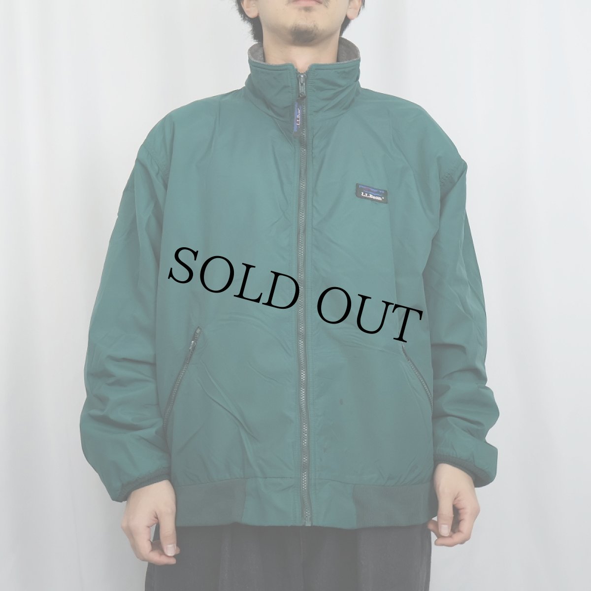 画像2: 80〜90's L.L.Bean "Warm-up Jacket" フリースライナー シェルドジャケット (2)