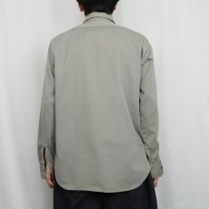 画像3: 60's マチ付き コットンツイル ワークシャツ (3)