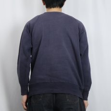 画像3: 60's "COLORADO" 脇下三角ガゼット カラーフロッキープリントラグランスウェット NAVY (3)