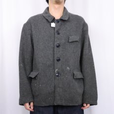 画像2: 50's FRENCH ウールファーマーズジャケット (2)