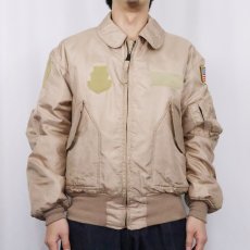 画像2: 2000's U.S.AIR FORCE CWU-45/P フライトジャケット "TAN" LARGE (2)