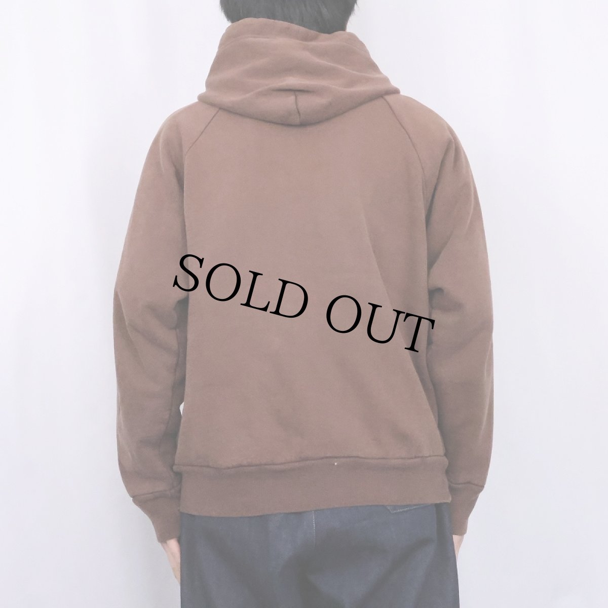 画像3: 〜80's halen 裏サーマル スウェットジップパーカー XL (3)