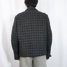 画像3: 60's Outerwear チェック柄 キルティングライナー ウールスポーツジャケット (3)