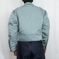 画像3: 80〜90's Panno d'or ナイロンダブルライダースジャケット (3)